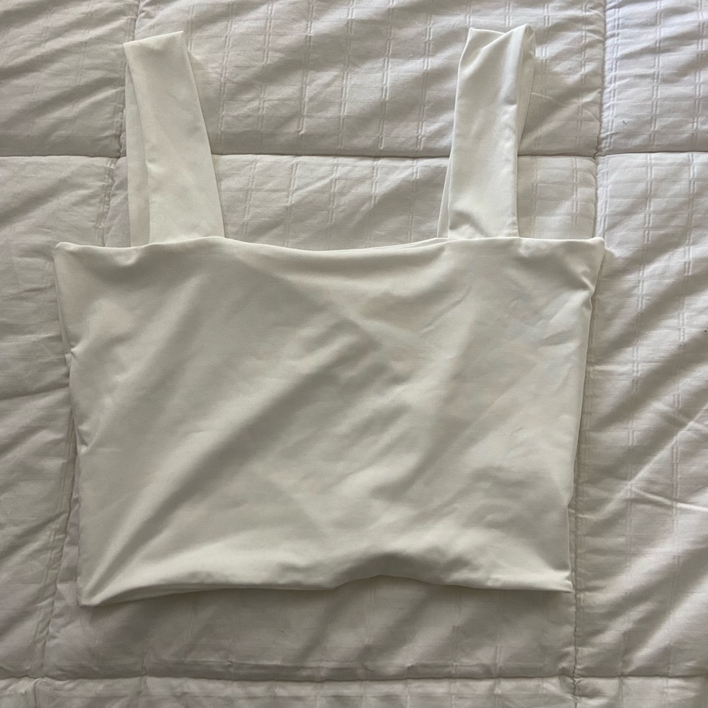 White crop top